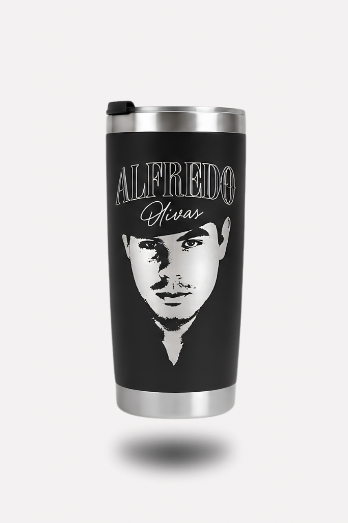 Termo Alfredo Olivas Negro - Mercancía Oficial Alfredo Olivas