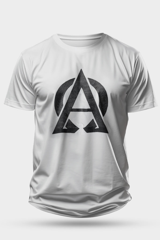 Playera Blanca con Brillos Negro AO