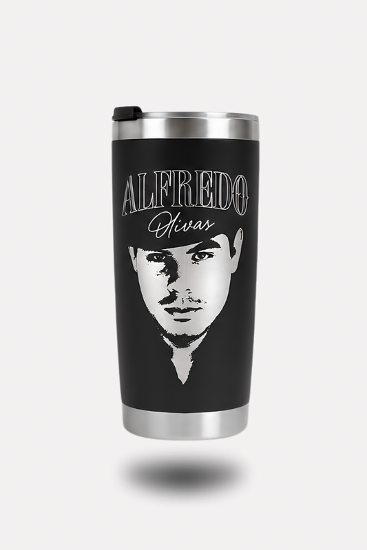 Termo Alfredo Olivas Negro - Mercancía Oficial Alfredo Olivas