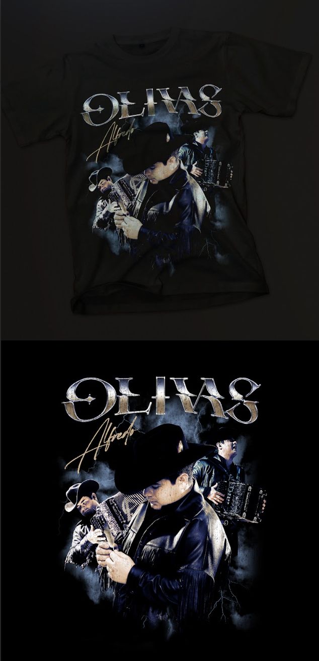 Playera Olivas Negra