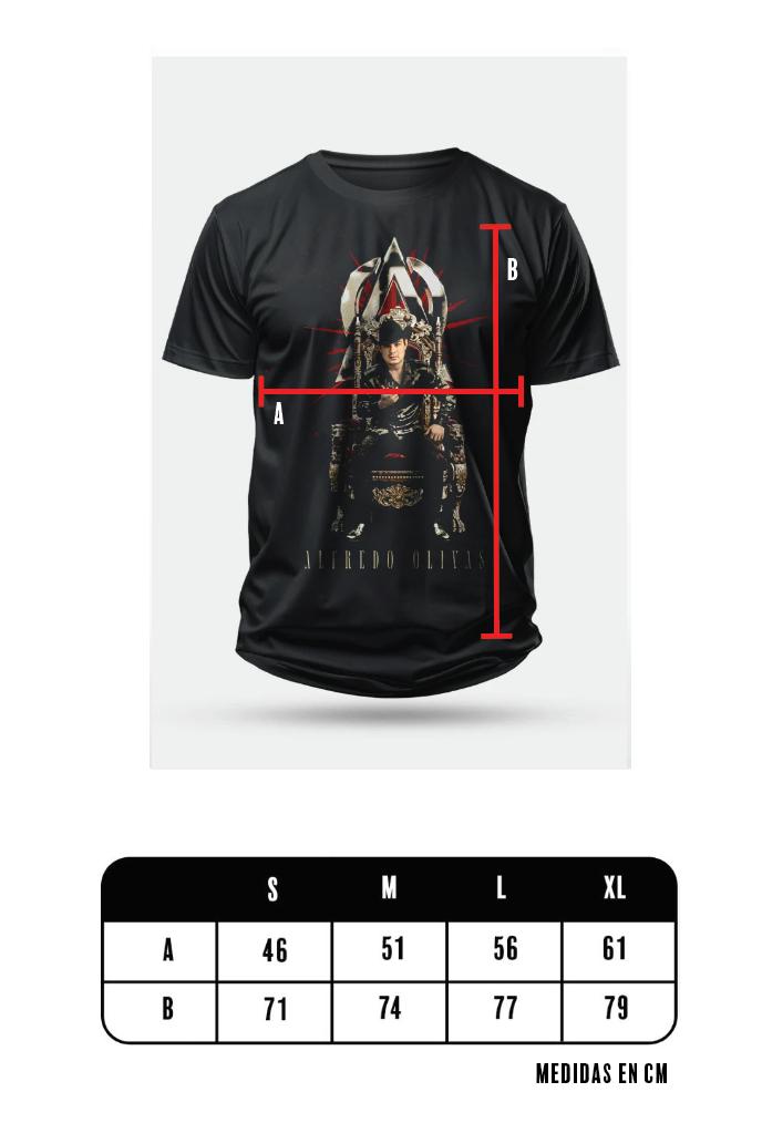 Playera Nueva AO Dorado Original - Mercancía Oficial Alfredo Olivas