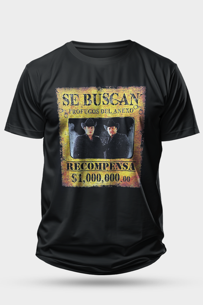 Playera Prófugos Negra